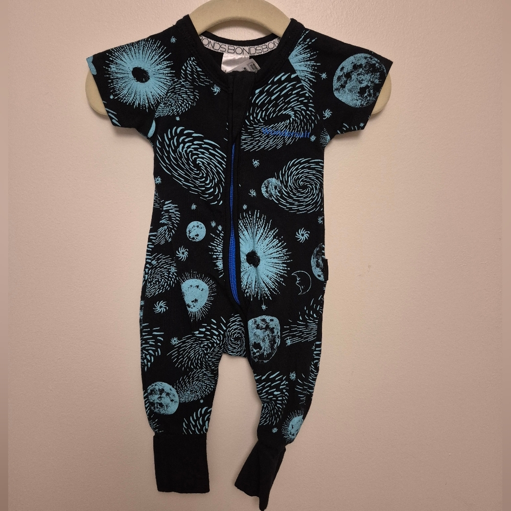 NB - Blue Galaxy Bonds Wondersuit Zippy
